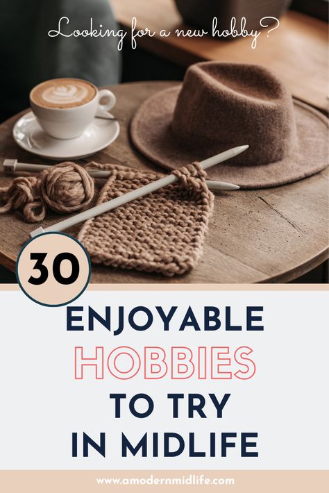 Are you looking for a new hobby? Something fun to do now that you have more time on your hands. Click to find an exciting new hobby that'll give you a sense of purpose and possibly even bring some joy into your life. #midlifehobbies #hobbies #hobbiesformidlifewomen #midlife #midlifewomen #funhobbies #findingjoy Hobbies For Women In Their 40s, Hobbies For Women Over 40, Winter Hobbies, Hobbies For Women In Their 30s, Midlife Women Inspiration, New Hobbies To Try, Books For Middle Aged Women, Best Hobbies For Introverts, How To Set Intentions For The New Moon