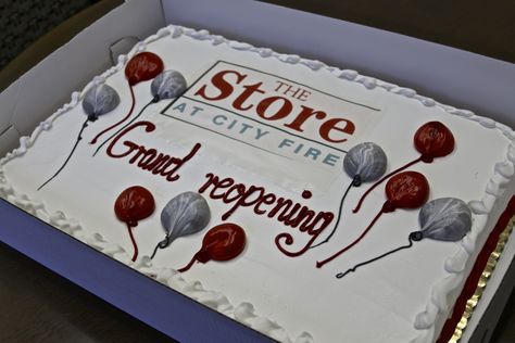 The Store's Grand Re-Opening #cake Grand Opening Cake Ideas, Grand Opening Cake, Gourmet Bakery, Creative Cake Decorating, Cake Logo, Baking Company, Specialty Cakes, Cake Decorating Supplies, Cake Decorating Tools