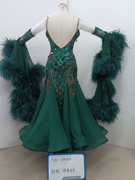 Green Ballroom Dress, Ballroom Dance Competition Dress, Ballroom Dance Competition, Dancesport Dresses, Dance Competition Dress, Latin Ballroom Dresses, Competition Dress, Latin Ballroom, Latin Dress