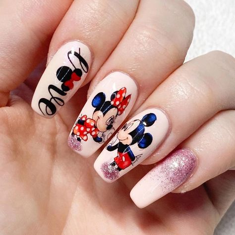 Excited to share this item from my #etsy shop: Water slide decals nail art nails transfers Valentine’s Day Valentine nail design love mouse Disney Gel Nails, Valentine Nail Design, Disney Themed Nails, Mickey Mouse Nail Art, Ongles Bling Bling, Disney Nail Designs, Mickey Mouse Nails, Thermal Nail Polish, Thermal Nails