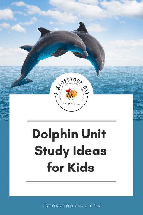 Dolphins Unit Study Ideas - A Storybook Day Dolphin Unit Study, Dolphin Activities, All About Dolphins, Unit Study Ideas, Ideas For Learning, Dolphin Facts, Dolphin Tale, Toddler Organization, Ocean Unit