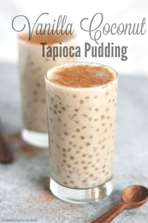 Coconut Tapioca Pudding, Coconut Tapioca, Tapioca Recipes, Chia Puding, Tapioca Pudding, Sugar Free Vegan, Vanilla Coconut, Healthy Easy, Paleo Dessert