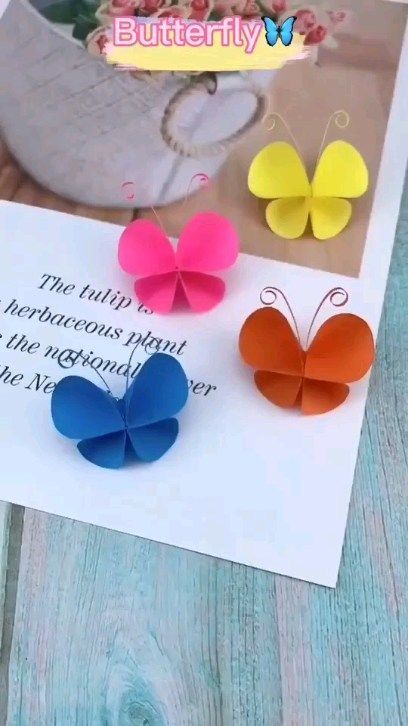 La crafts Villa on Reels | Jain · Makeba Diy Paper Butterfly, Kraf Kertas, Seni Dan Kraf, Cool Paper Crafts, Paper Butterflies, Paper Butterfly, Paper Flowers Craft, Diy Crafts For Kids Easy, Origami Crafts Diy