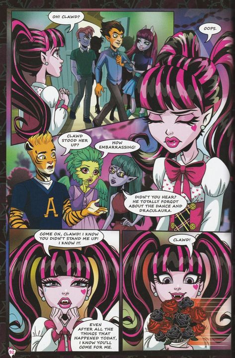 #monsterhigh #draculaura #monsterhighdraculaura #comicbook #monsterhighcomic #monster Monster High Comic, Miraculous Ladybug Toys, Shadow Of A Doubt, Monster High Draculaura, Moster High, Monster High Custom, Love Monster, Monster High Art, Comic Page