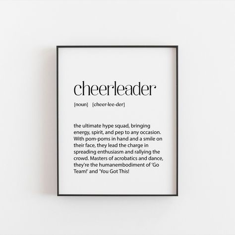 Cheer Bedroom Ideas, Cheerleader Decorations, Cheer Bedroom, Cheerleading Poses, Youth Cheer, Daughter Bedroom, Cheerleading Gifts, Dorm Bedroom, Space Print