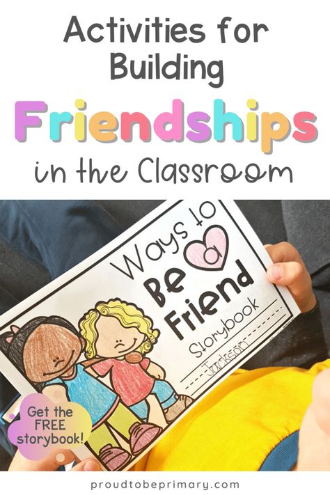 Friendship-building activities help children in K-3 develop strong social skills and have more success in school and life. Find lessons for elementary teachers (kindergarten, first, second, third grade) on how to get to know others, foster teamwork, emphasize kindness, as well as children’s books about friendship. Use the teaching tips to guide classroom management, for morning meeting, as well as social-emotional learning. Grab the free printable and digital “Ways to be a Friend” storybook! Friendship Books Kindergarten, Social Emotional Themes For Preschool, How To Be A Good Friend Kindergarten, Being A Friend Preschool Activities, Teaching How To Be A Good Friend, Self Assessment For Students First Grade, Sel Lessons For First Grade, Friendship And Kindness Activities Preschool, Sel Activities For First Grade