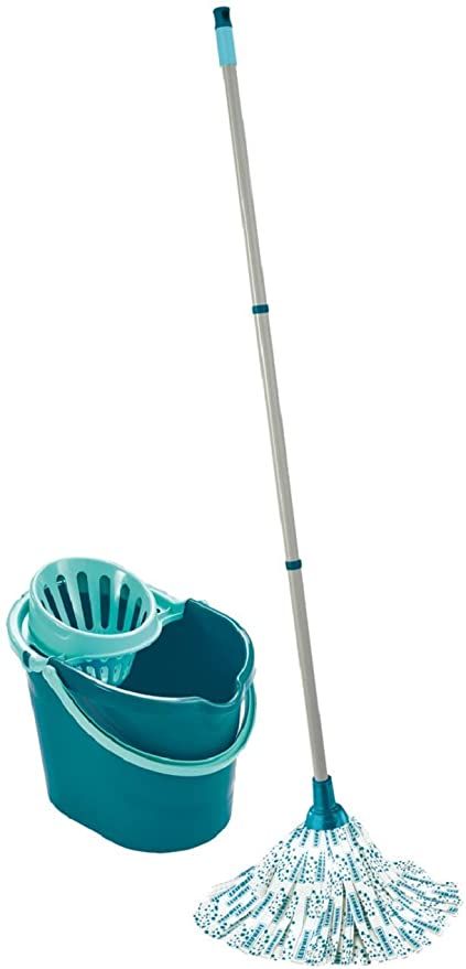 Leifheit 0, Turquoise, 0: Amazon.co.uk: Kitchen & Home Mop And Bucket, Cleaning Mops, Microfiber Mops, Mop Heads, Dirty Water, Easter Shopping, Floor Care, Brooms, Design Your Dream House