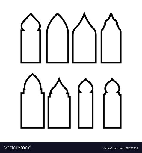 Mosque Design Vector, Mosque Template, Mosque Icon, Logo Building, Mosque Vector, Window Architecture, Carpentry And Joinery, Mosque Design, Ornament Template