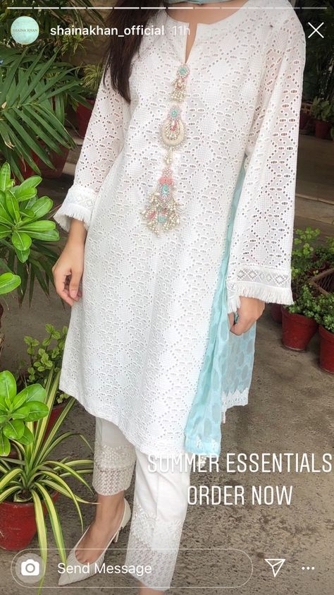 White Chicken Kurta Designs Women, Pakistani Chickenkari Suits Designs, White Chicken Suit Designs, Hakoba Kurta Designs White, Chicken Dress Design Pakistani, White Chicken Kurti Designs, Chicken Kurta Designs Women, Pakistani Chickenkari Suits, Cotton Chickenkari Suits