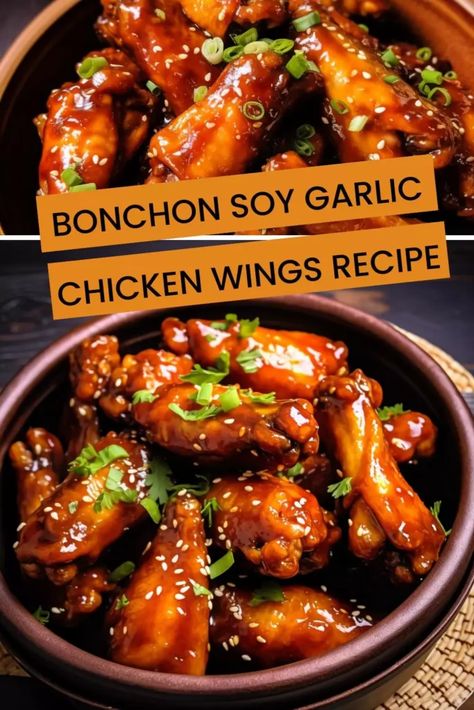 Last Updated on October 1, 2023 Prepare yourself for a culinary journey to South Korea with this delicious Bonchon Soy Garlic Chicken Wings recipe. This dish is not just your typical fried chicken; it’s a perfect fusion of crispiness and flavor that leaves an unforgettable taste in your mouth. The secret lies in its double-frying ... <a title="Bonchon Soy Garlic Chicken Wings Recipe – Hungarian Chef" class="read-more" href="https://hungarianchef.com/bonchon-soy-garlic-chicken-wings-reci... Korean Soy Garlic Chicken, Bon Chon Soy Garlic Recipe, Bonchon Soy Garlic Recipe, Chicken Wings Recipes For Dinner, Bonchon Chicken Recipe, Soy Garlic Korean Fried Chicken, Garlic Soy Chicken, Soy Garlic Chicken Wings, Bonchon Chicken