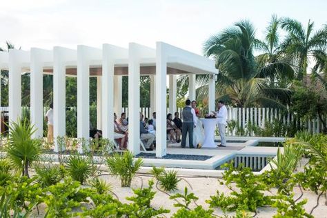 Finest Playa Mujeres Wedding, Stone Gazebo, Fall Photo Booth, Finest Playa Mujeres, Event Space Design, Event Venue Design, Venue Design, Event Venue Spaces, Wedding Mexico