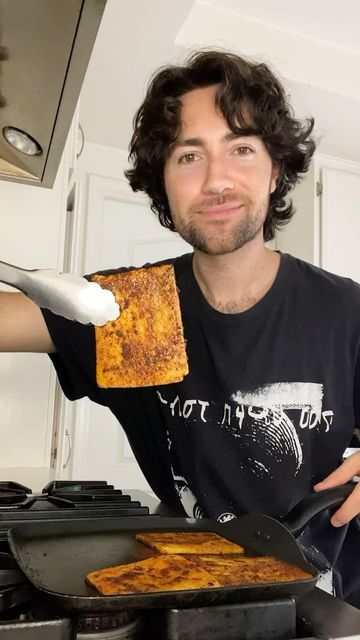 Justin on Instagram: "You guys have been wanting to see how I made my tofu from the last sandwich video so here it is! So simple but it makes all the difference especially in a sandwich 🥪

If you’re using fava or chickpea tofu it’s much easier to do in an air fryer or oven so it doesn’t break!

Full Recipe:

1/2 block tofu (I usually use fava bean tofu because it’s soy free) 
1 tbsp avocado oil 
Pinch salt
Black pepper 
Garlic powder 
Smoked paprika 
1 tsp coconut aminos 

.
.
.
.
.
.

#vegan #plantbased #veganrecipe #foodies #tofu #highprotein #sandwiches #vegansandwich #delimeat  #veganchef #vegetables #healthy #instagramreels #followforfollow #followback #makingvideos #vlog #veganfollowback #newrecipe" Bean Tofu, Chickpea Tofu, Sandwich Video, Tofu Sandwich, Vegan Chocolate Mousse, Fava Bean, Tempeh Recipes, Coconut Aminos, Sandwich Makers