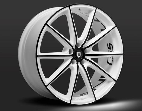 LEXANI CSS-10 custom - white and black finish Jeep Rims, White Mercedes, Racing Rims, Custom Wheels Cars, Truck Rims, Purple Car, White Rims, Custom Chevy Trucks, Top Luxury Cars