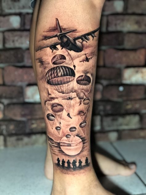 101st Airborne Tattoo, Paratrooper Tattoo, Usmc Tattoos, Airborne Tattoos, Stitch Toothless, Aviation Tattoo, Usmc Tattoo, Characters From Movies, Airborne Army