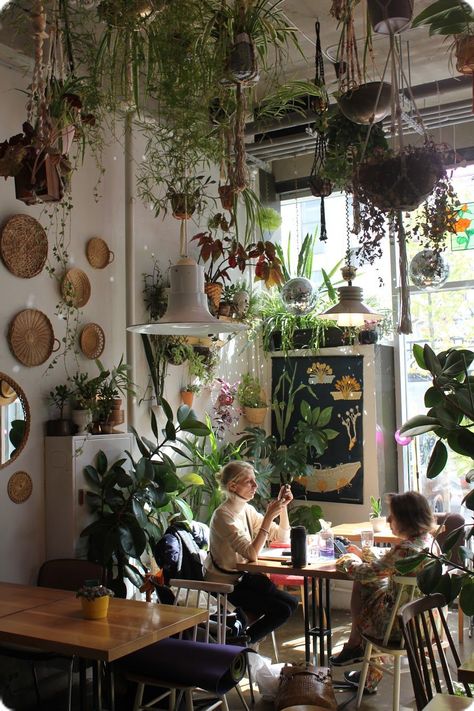 Cafe Plants, Cafe Design Inspiration, Greenhouse Cafe, Pottery Cafe, Modern Coffee Shop, Green Cafe, Opening A Coffee Shop, Coffee Shop Interior Design, Coffee Shop Logo