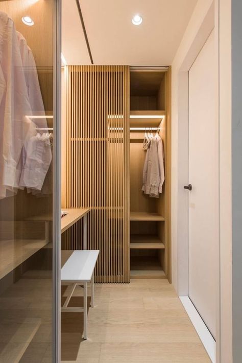 33 DESIGNS FOR INTERIOR SLIDING DOORS - clever, stylish, and right on trend — Gatheraus Muji Wardrobe, Japandi Walk In Closet, Muji Apartment, Japandi Closet, Bedroom Wardrobe Ideas Sliding Doors, Modern Wardrobe Design Sliding Doors, Sliding Door Designs, Japandi Style Interior Design, Modern Sliding Door