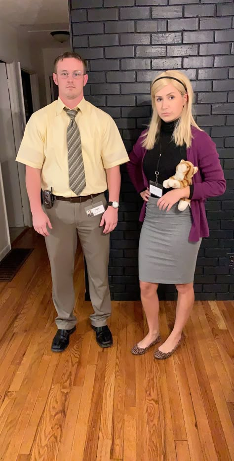 Halloween Game Costumes, Easy Couples Costumes 2022, Costume Party Ideas Outfits Men, The Office Couples Costumes, Funny Couples Costumes 2022, Angela From The Office Costume, Makeshift Halloween Costumes, Peter And Lois Costume, Dr Phil Costume