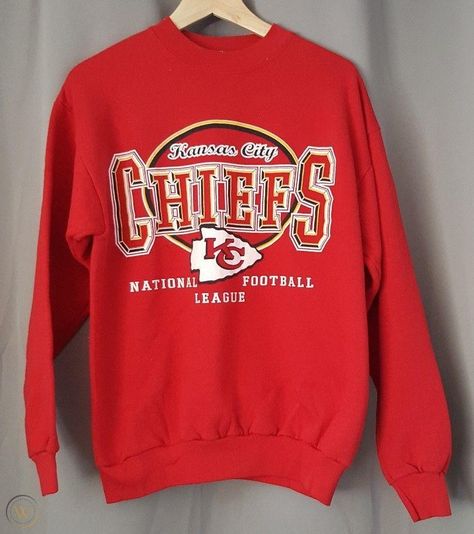 Vintage 1990s Kansas City Chiefs Crewneck Sweatshirt Logo 7 | #1901423439 Chiefs Outfit, Kansas City Chiefs Outfit, Vintage Kansas City Chiefs, Kc Chiefs Sweatshirt, Chiefs Crewneck, Chiefs Hoodie, Vintage Chiefs Sweatshirt, Kansas City Chiefs Sweatshirts, Vintage Football Crewneck