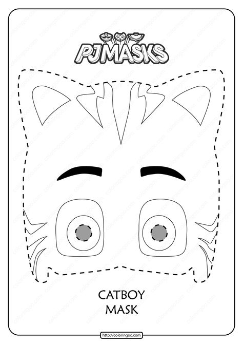 Free Printable Catboy PJ Masks Coloring Page Pj Masks Coloring, Pj Masks Printable, Pj Masks Coloring Pages, Printable Coloring Masks, Mask Template Printable, Pj Masks Owlette, Coloring Mask, Catboy Pj Masks, Pj Masks Birthday Party