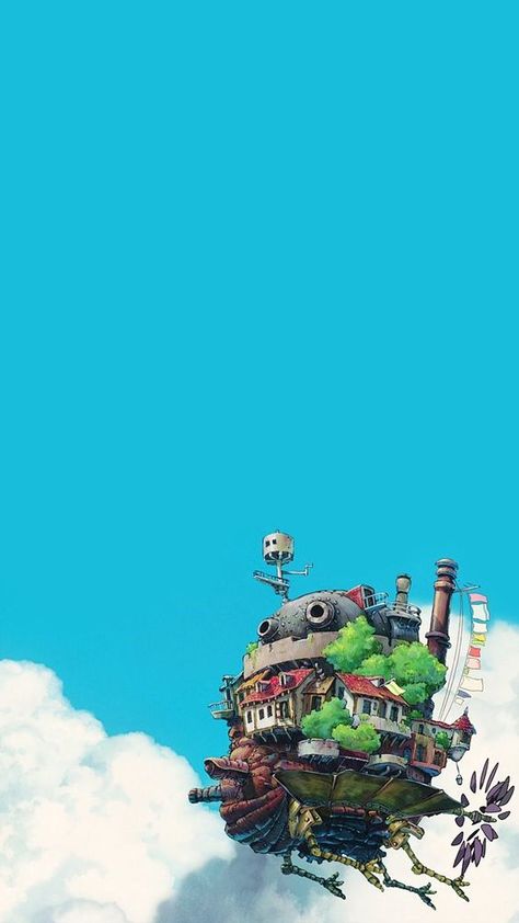 Howl's flying castle - beautiful Wallpaper for your mobile phone قلعة هاول المتحركة, Howls Moving Castle Wallpaper, Howls Moving Castle Art, Art Studio Ghibli, 하울의 움직이는 성, Personajes Studio Ghibli, Studio Ghibli Background, Zestaw Ikon, Studio Ghibli Characters