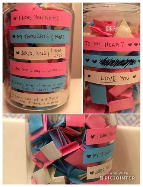 100+ Valentines Day Gifts for Him that are Just Perfect - Hike n Dip Notes In A Jar, Birthday Surprise For Girlfriend, Surprise For Girlfriend, Valentines Bricolage, Handmade Gifts For Boyfriend, Parents Christmas, Perfect Gift For Girlfriend, Bf Gifts