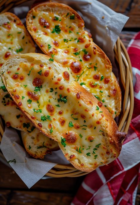 Learn How to Cook Cheesy Garlic Bread Recipe For Free | Recipes You'll Love, Made Easy! Best Cheesy Garlic Bread Recipe, Easy Cheesy Garlic Bread Recipe, Spicy Garlic Bread, Flaky Roti, Extra Cheesy Garlic Bread, Yats Copycat Garlic Bread, Easy Garlic Bread, Cheesy Bread Recipe, Cheesy Garlic Bread Recipe