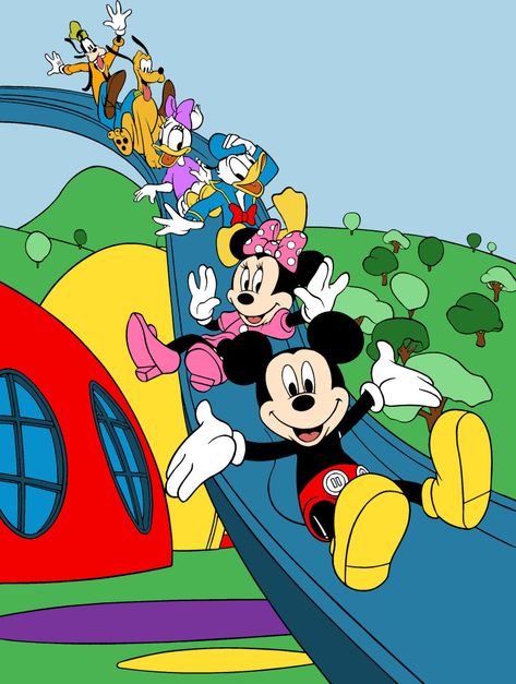 Mickey Mouse Wall Mural, Mickey Mouse Mural, Mickey Mouse Clubhouse Wallpaper, Mickey Mouse Clubhouse Drawing, Mickey Mouse Clubhouse Room, Minnie Y Daisy, Baby Story Books, Mickey Mouse Bedroom, Mickey Mouse Background