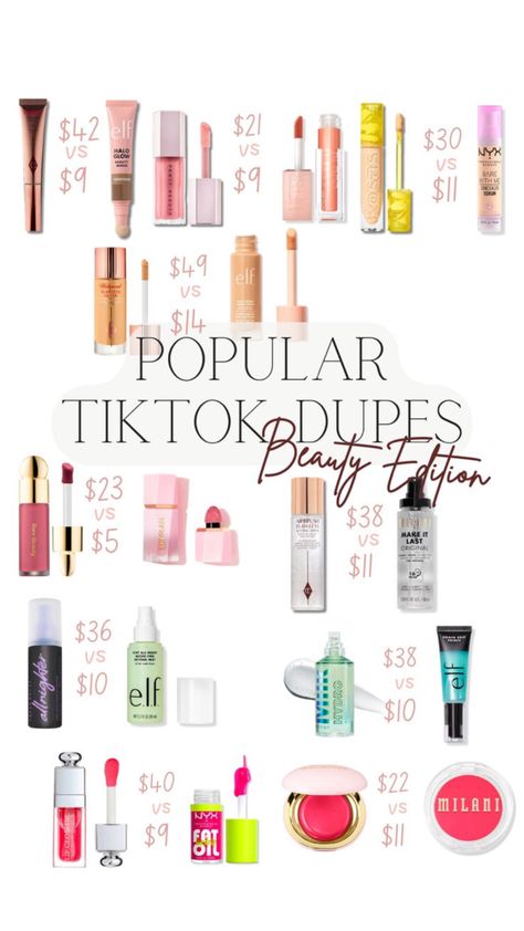 Glam Aesthetic Makeup, Affordable Makeup Brands, Glam Aesthetic, Cleaning Hacks Tips And Tricks, Best Drugstore Makeup, Budget Beauty, Cheap Makeup, Basic Makeup, Makeup Must Haves