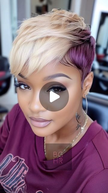 Black Girls Hair Rocks on Instagram: "NO APPOINTMENTS AVAILABLE   🍂 Fall Pixie Haircut Ideas for Black Women 🍂 For you, yay or nay?  The fall season is the perfect time to embrace a fresh, bold new look! Pixie cuts are versatile, low-maintenance, and can be tailored to fit your unique style and personality. Let’s dive into some stunning pixie ideas that will make you feel fabulous this autumn!  #FallPixieCuts #PixieCutStyles #BlackWomensHair #FallHairTrends #ShortHairInspo #BlackGirlHair #CurlyPixie #TaperedPixie #AutumnHairVibes #NaturalHairStyles #FallHairColors" Pixie Haircut For Black Women Weave, Shaved Side Hairstyles Black Women, 27 Piece Quick Weave Pixie Black Women, Asymetrical Haircut Short, Short Sassy Hair Black Women, Haircut Ideas For Black Women, Black Hair Pixie Cut, Short 27 Piece Hairstyles, Pixie Cuts For Black Women