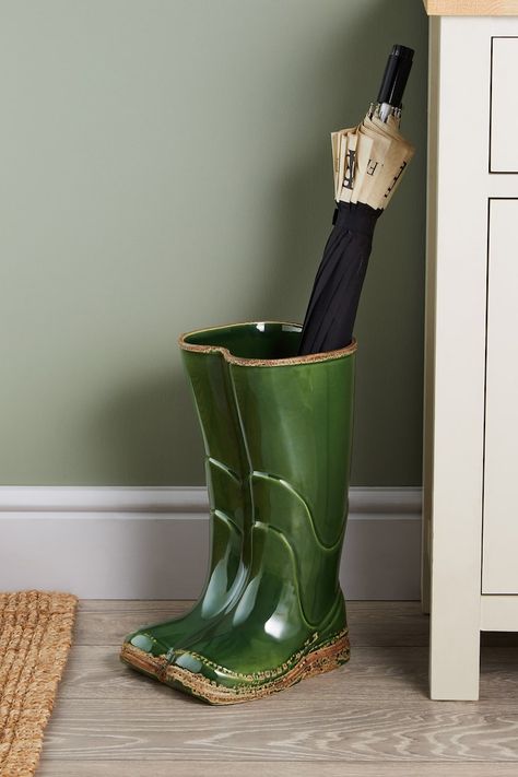 Ceramic Umbrella, Fluted Vase, Wellies Boots, Umbrella Holder, Wellington Boot, Boot Room, Wellington Boots, Keramik Vase, Buckle Boots