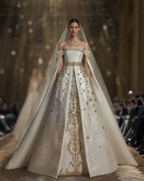 Experience the grandeur of a royal wedding.​ #SaiidKobeisy ​ #VisionOfLove ​ #BridalCouture Royal Wedding Dress Queens, Royal Dresses Queens, Queen Wedding Dress, Saiid Kobeisy, Fairytale Gown, Angel Artwork, Royal Wedding Dress, Royal Dresses, Modest Wedding