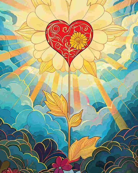 heart sunlight❤️｜original spiritual artwork 🧚🏻original AI art combine with spirituality 👉commercial use unavailable #healingart #spiritualart #spiritualawakenings #spiritualhealing #arthealing #aiartist Spiritual Artwork, Cards Art, Heart Art, Spiritual Art, Coffee Table Books, Spiritual Healing, Sacred Heart, Jellyfish, A Heart