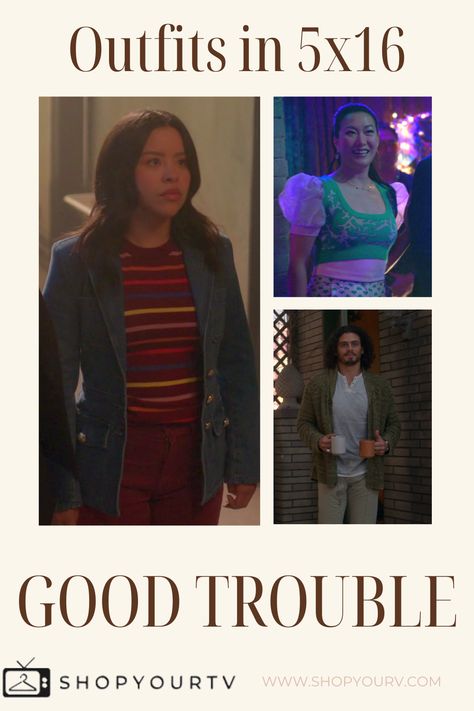 Fin dout where you can buy the outfits worn in Good Trouble season 5 episode 16 on Shop Your TV Buy Outfits, Good Trouble, Worn On Tv, Wardrobe Clothes, Shop Clothes, Clothes Style, Style Outfits, Shopping Outfit, Tv Shows