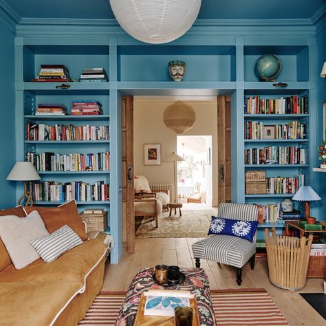 Lucy Williams, House Blend, London House, Victorian Terrace, House Garden, A Living Room, Reception Rooms, Front Room, Blue Paint