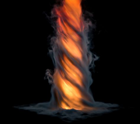 ArtStation - Fire Tornado, Simon Gélos Gate Of Babylon, Fire Tornado, Earth Sun And Moon, Fire Animation, Game Effect, Elements Tattoo, Elemental Powers, Nose Drawing, Art Basics