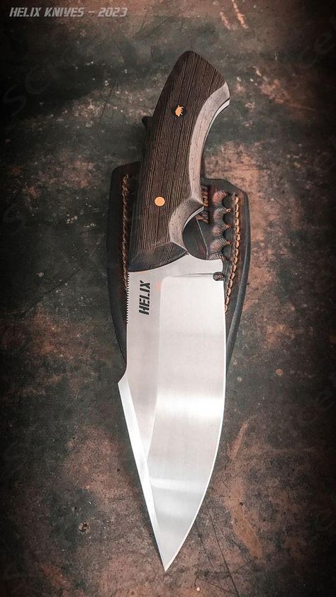 Unique handmade knives hunting, fishing, bushcraft, EDC, survival. Customize your own handmade knife! - Helix Knives Knife Template, Ulu Knife, Vintage Knife, Knives Hunting, Diy Knife, Knife Patterns, Handmade Knife, Butterfly Knife, Bushcraft Knives