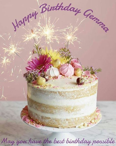 @gemolina79 #Happybirthday to you Happy birthday to you Happy Birthday dear Gemma Happy Birthday to you. Torte Creative, Whats Gaby Cooking, Torte Cupcake, Naked Cakes, Birthday Cakes For Women, Cakes For Women, Cool Birthday Cakes, Birthday Party Cake, Naha