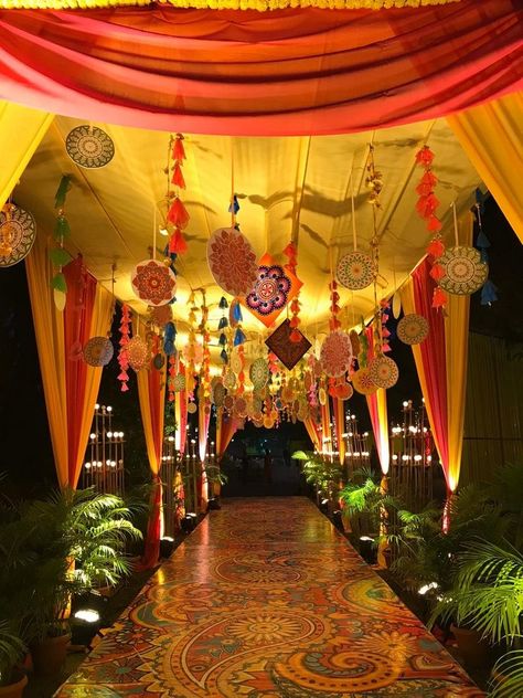 Photo From Secunderabad club’s Dandiya Night - By Black Owl Events Haldi Night Decoration, Dandiya Night Decoration Ideas, Dandiya Night Decoration, Garba Night Decorations, Dandiya Decoration Ideas, Dandiya Decoration, Navratri Decor, Dandiya Night, Night Decoration