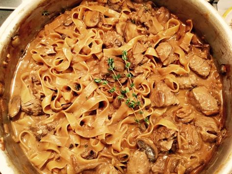 Sara Moulton Weeknight Meals, Sara Moulton, Sour Cream Sauce, Porcini Mushrooms, Dried Mushrooms, Beef Stroganoff, Son In Law, Pork Dishes, Basic Recipes