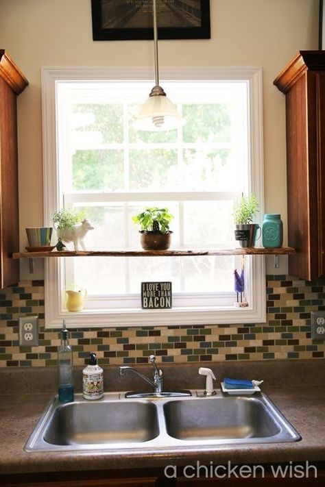 Solarium Windows, Kitchen Window Designs, Kitchen Window Decor Over Sink, Kitchen Window Shelves, Modern Kitchen Window, Kitchen Garden Window, Kitchen Window Decor, Shelf For Kitchen, Kitchen Window Design