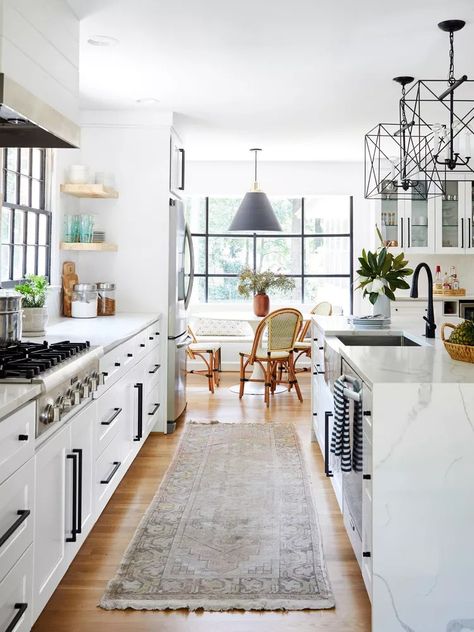 15 Galley Kitchen Ideas That Maximize Space and Style Rustic Galley Kitchen, Large Galley Kitchen, Farmhouse Galley Kitchen, Narrow Kitchen Layout, Open Galley Kitchen, Galley Kitchen Ideas, Galley Kitchen Layout, Small Galley Kitchen, Galley Kitchen Design