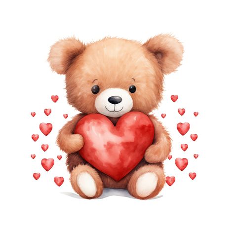 Valentines Bear, Valentine Teddy Bear, Png Bear, Teddy Bear Png, Valentine Bear, Sweet Text, Valentines Day Teddy Bear, Bear Png, Teddy Bears Valentines