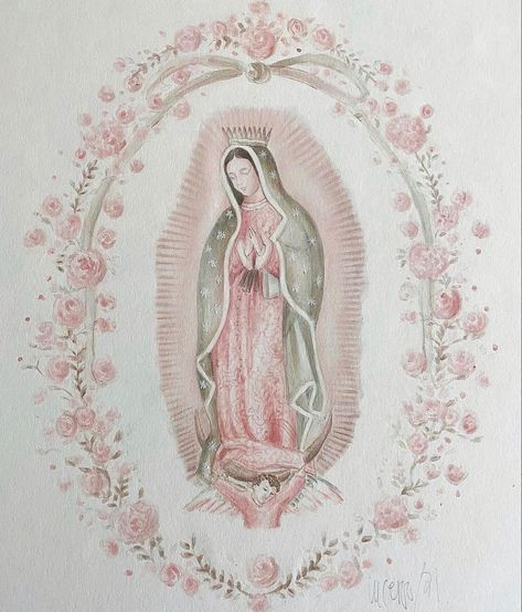 The Virgin Mary, Virgin Mary, Not Mine, Roses, Media, Flowers, Pink, White