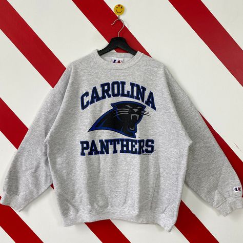 Excited to share this item from my #etsy shop: Vintage 90s Carolina Panthers Sweatshirt Panthers Crewneck Carolina Panthers Sweater Pullover Sportswear NFL Panthers Print Logo Grey XLarge #pullover #athletic #longsleeve #carolinapanthers #nfl #football Nfl Panthers, Panther Print, Washington State Cougars, Carolina Panthers, Sweater Pullover, Nfl Football, Print Logo, Embroidery Logo, Tv Series