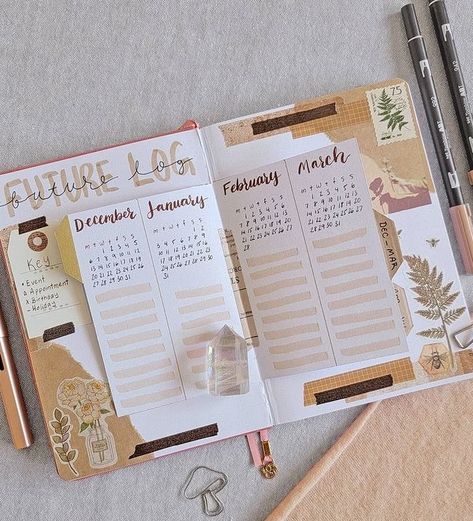 25 Bullet Journal Future Log Ideas and Examples Future Log Ideas, Yearly Journal Spreads, Future Log, Bullet Journal Ideas Yearly, Bujo Yearly Spread, 2024 Bujo Set Up, Bujo Future Log, Bujo Future Log Layout, Bujo Yearly Setup