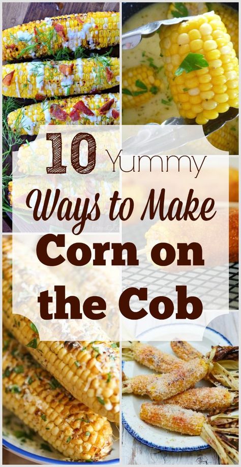 Corn on the cob is a summer staple and one of my personal favorites.  Here are 10 delicious, and sometimes daring, ways to try it. Make Corn On The Cob, How To Grill Vegetables, Grill Vegetables, Thrifty Thursday, Slow Cook, Corn On The Cob, Corn Recipes, Mom Bloggers, Side Recipes