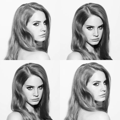 Lana Del Rey, A Woman, Black And White, Hair, White, Black