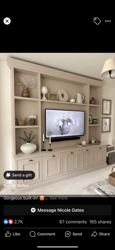 Living Room Built In Units, Living Room Cupboards, Snug Room, Living Room Wall Units, Living Room Entertainment Center, Living Room Entertainment, Living Room Design Inspiration, Interiors Dream, Basement Decor