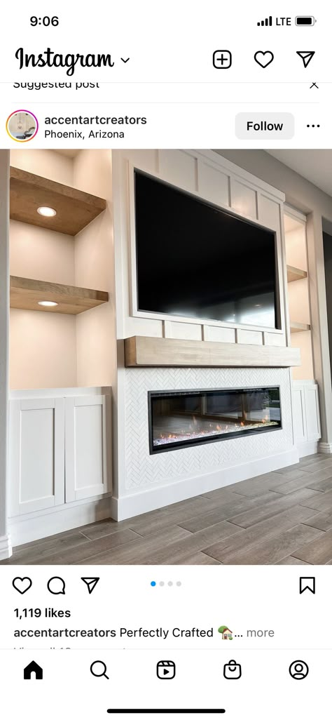 Cupboard Ideas, Fireplace Bookshelves, Built In Entertainment Center, Built In Shelves Living Room, Build A Fireplace, Living Room Built Ins, Fireplace Entertainment, Fireplace Built Ins, Living Room Decor Fireplace