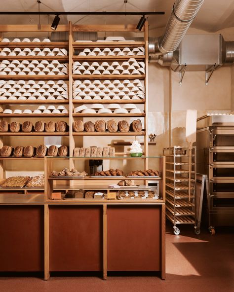 Bakery Interior, Communal Table, Supermarket Shelves, Turkish Tiles, Bakery Design, Bakery Shop, Design Hotel, St Mary, Open Kitchen